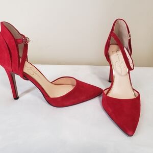 Jessica Simpson Red Suede Heels